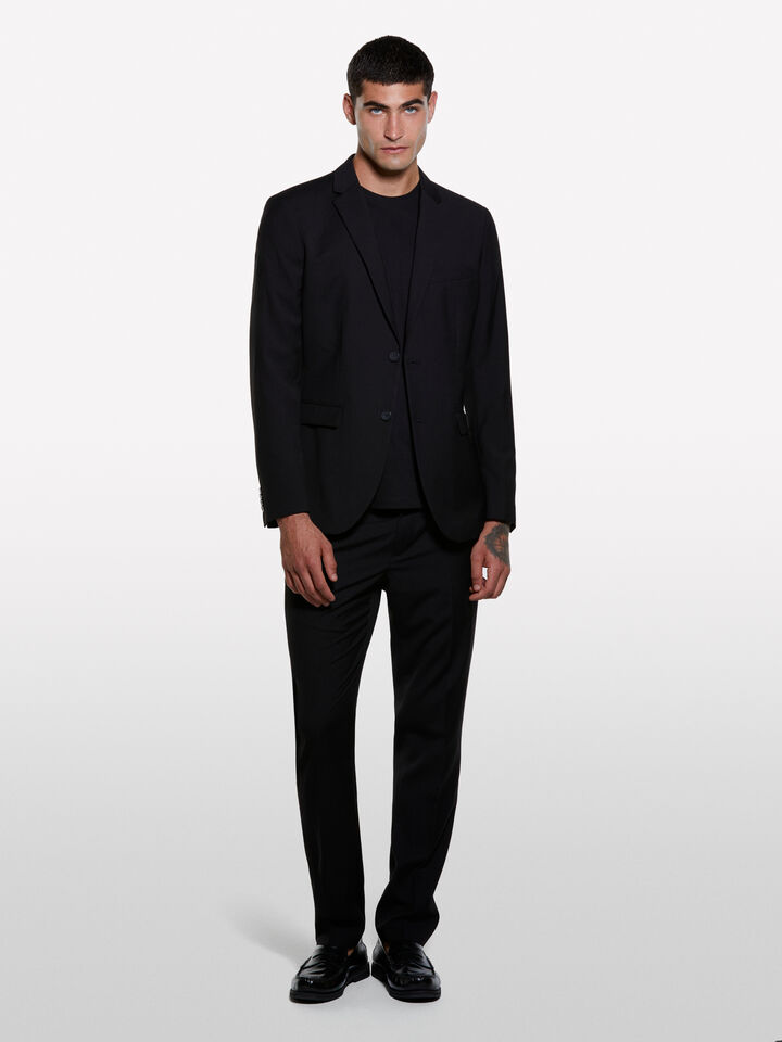 Black tailored blazer - men's blazers - Black | Sisley image number 1